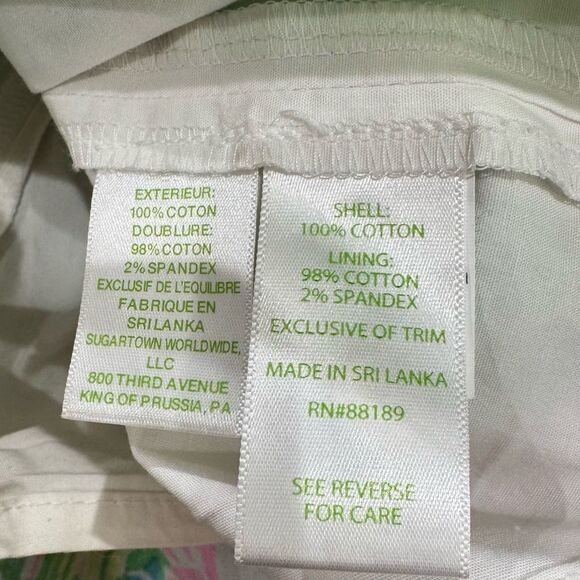 Lilly Pulitzer Hibiscus Stroll Mini Skirt/Skort Tropical Girls 12 - Picture 4 of 4